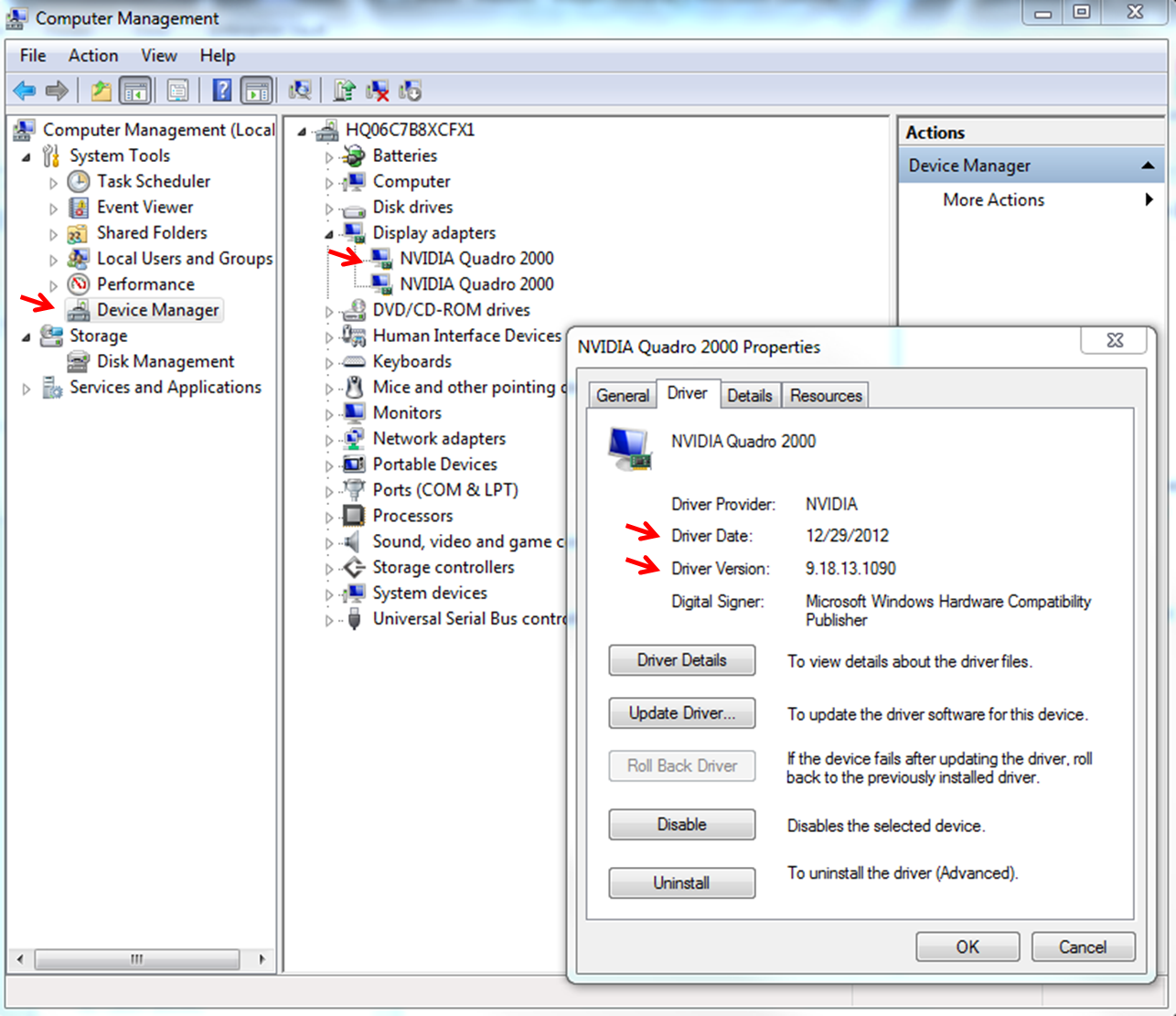 Windows Geräte Manager Screenshot
